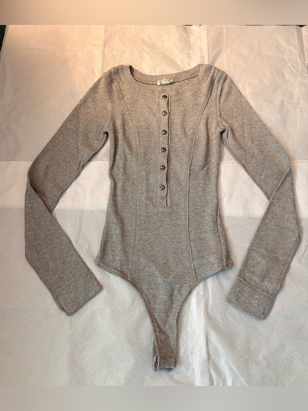 Free People Gray Waffle Knit Bodysuit
Free People Black Waffle Knit Bodysuit